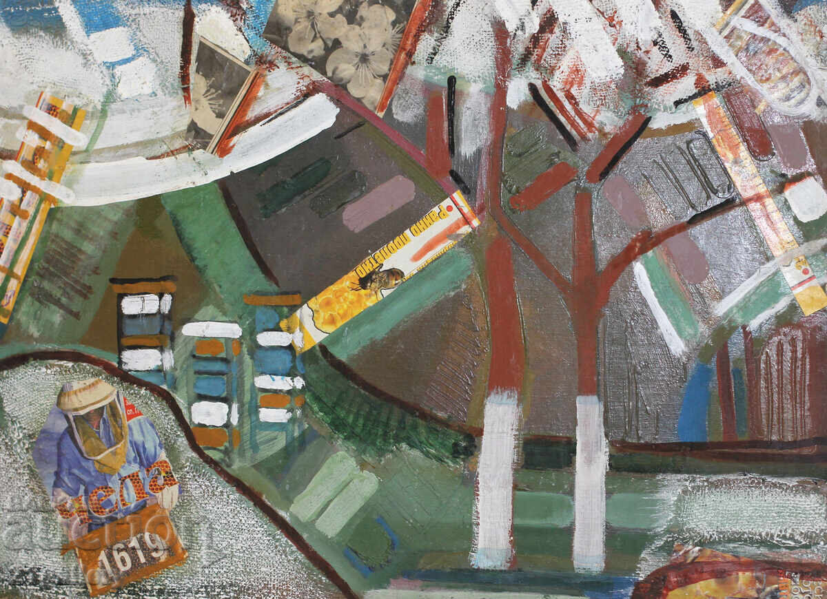 Panayot Apostolov oil paints abstract composition - 5 Panayot Apostolov oil paints abstract composition - 5