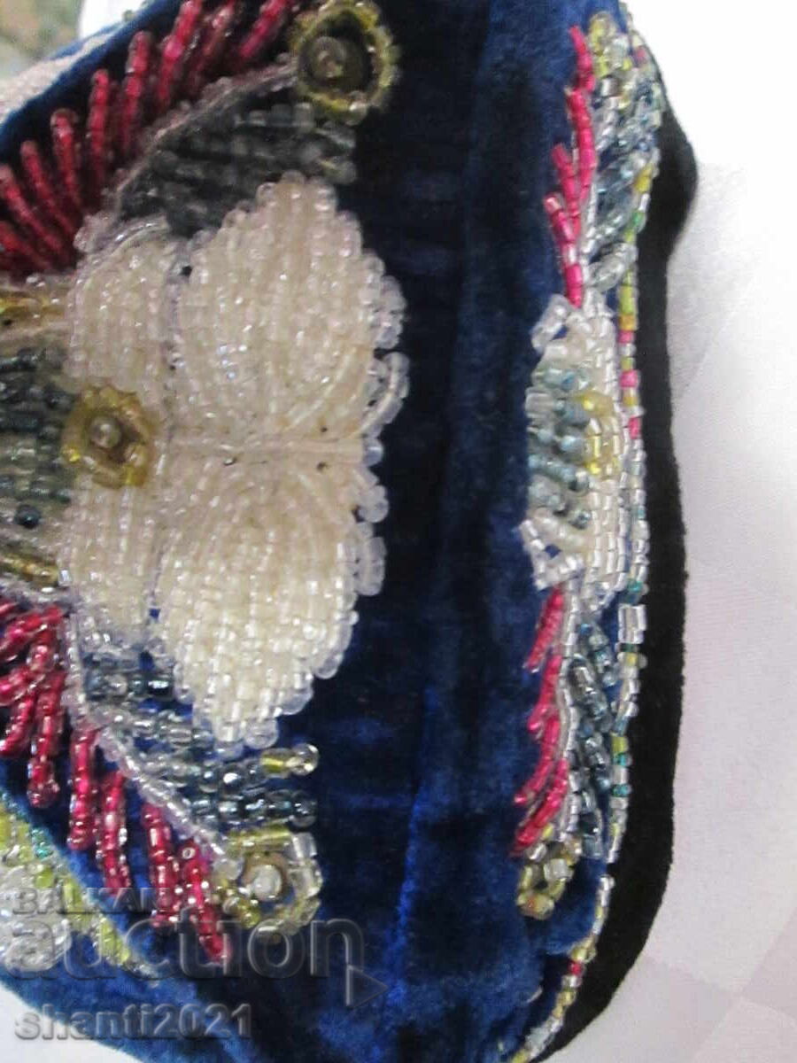 Vintage χειροποίητο καπέλο με χάντρες, σκούφο κρανίου - 5 Vintage χειροποίητο καπέλο με χάντρες, σκούφο κρανίου - 5