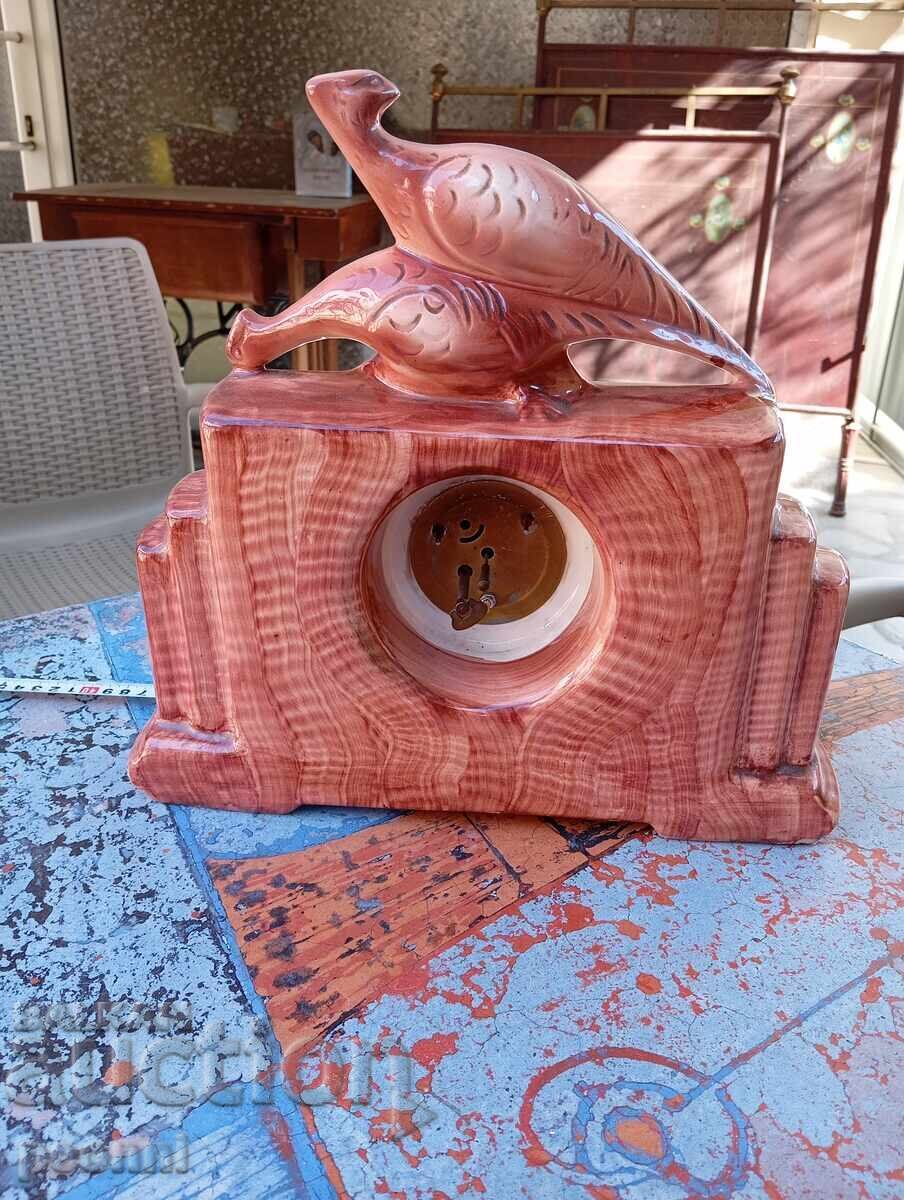 Old German porcelain mantel clock - 5 Old German porcelain mantel clock - 5