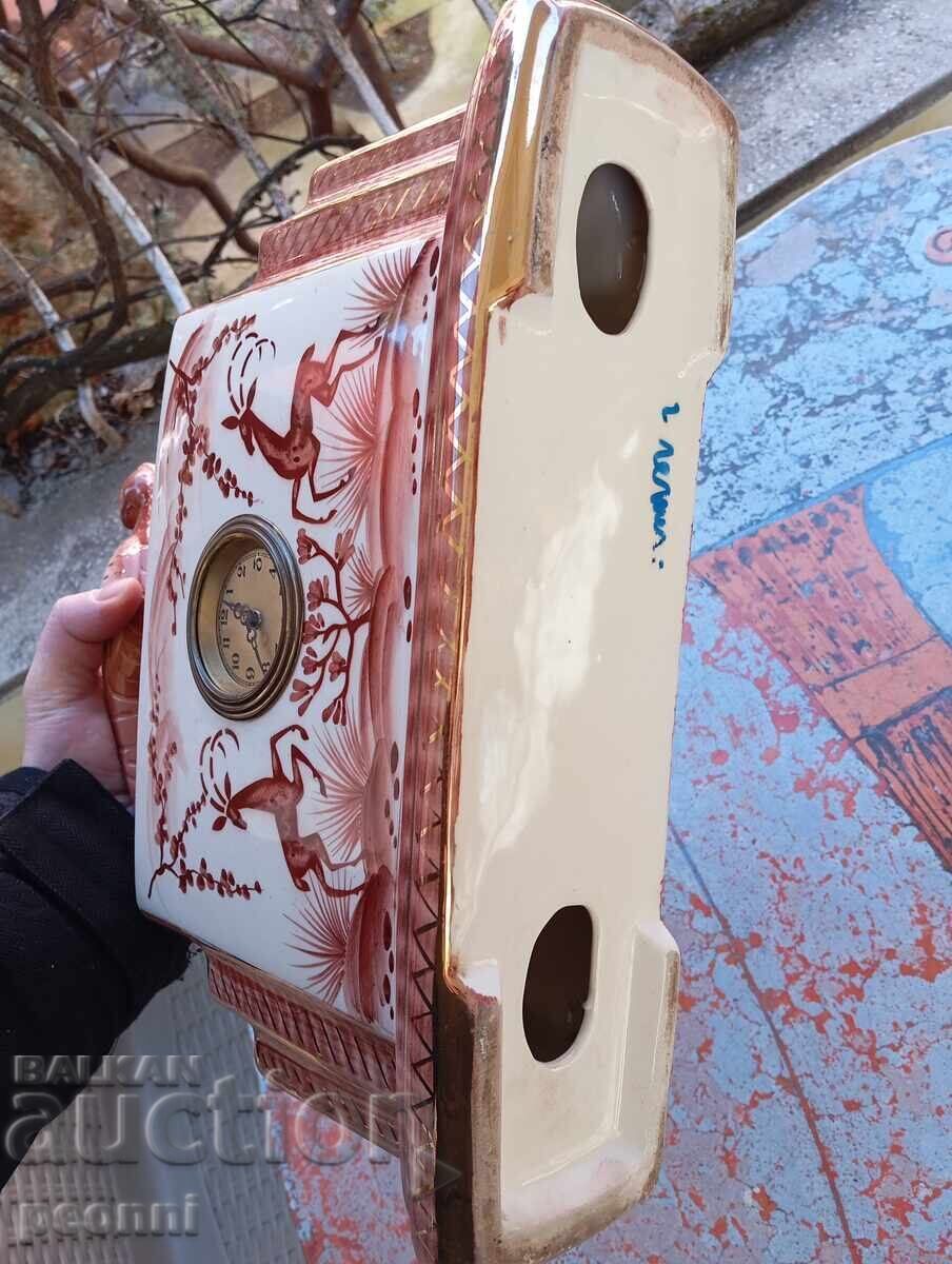 Old German porcelain mantel clock - 6 Old German porcelain mantel clock - 6