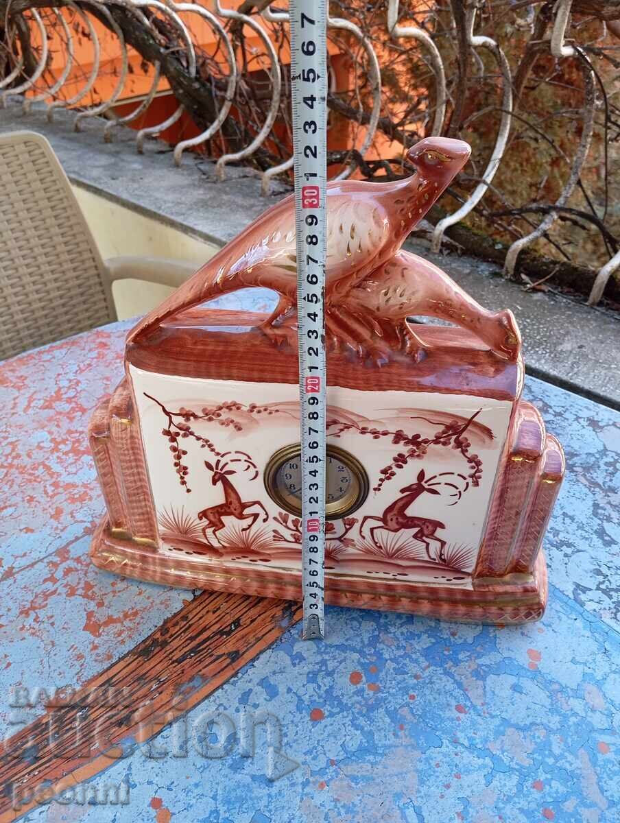 Old German porcelain mantel clock - 7 Old German porcelain mantel clock - 7