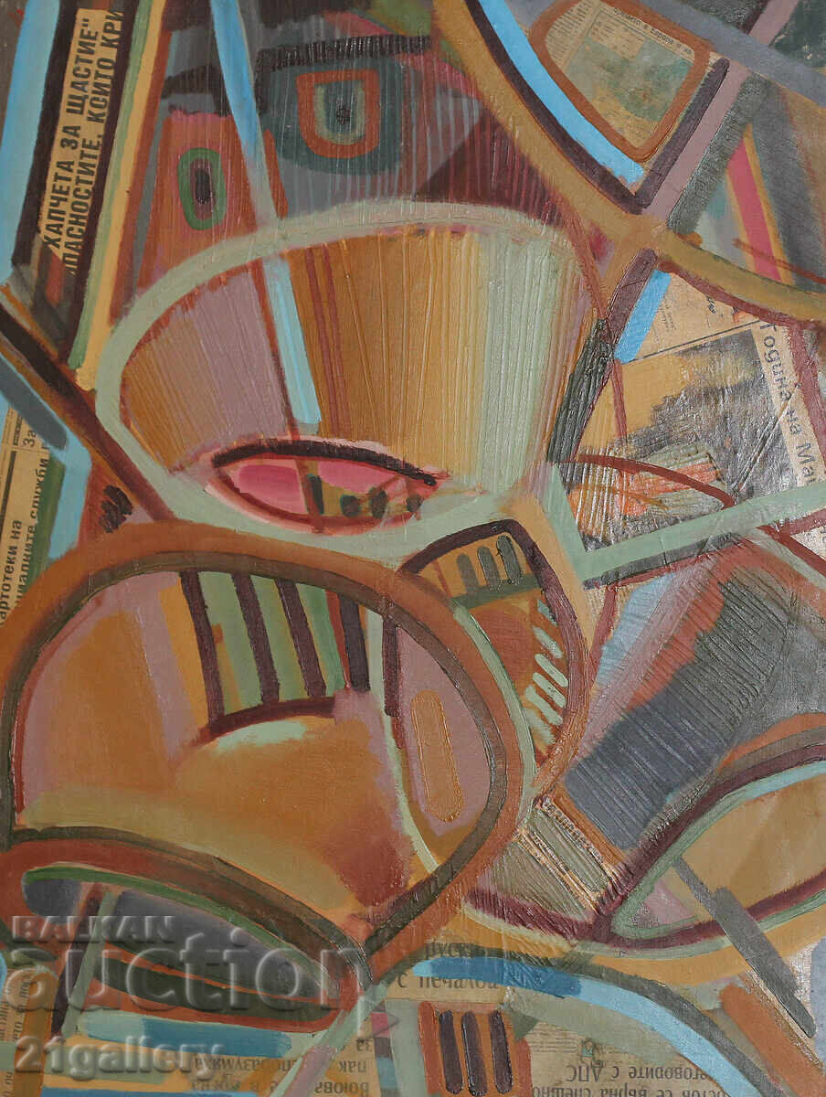 Αφηρημένη σύνθεση ελαιοχρωματισμών Panayot Apostolov