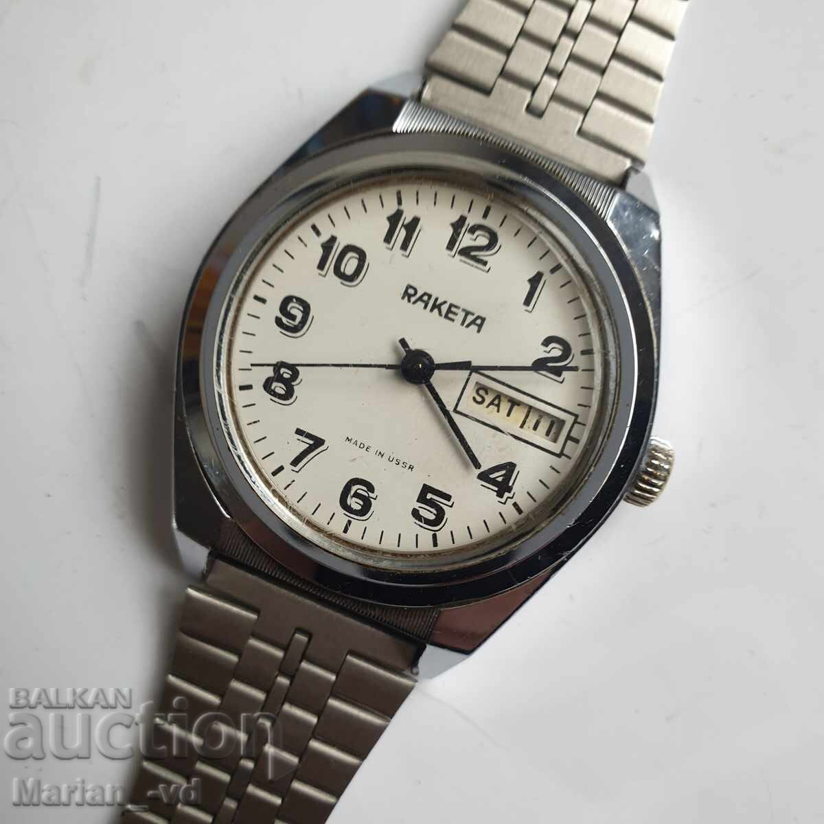 Livrarea Ceas vechi retro mecanic cu rachetă Livrarea Ceas vechi retro mecanic cu rachetă