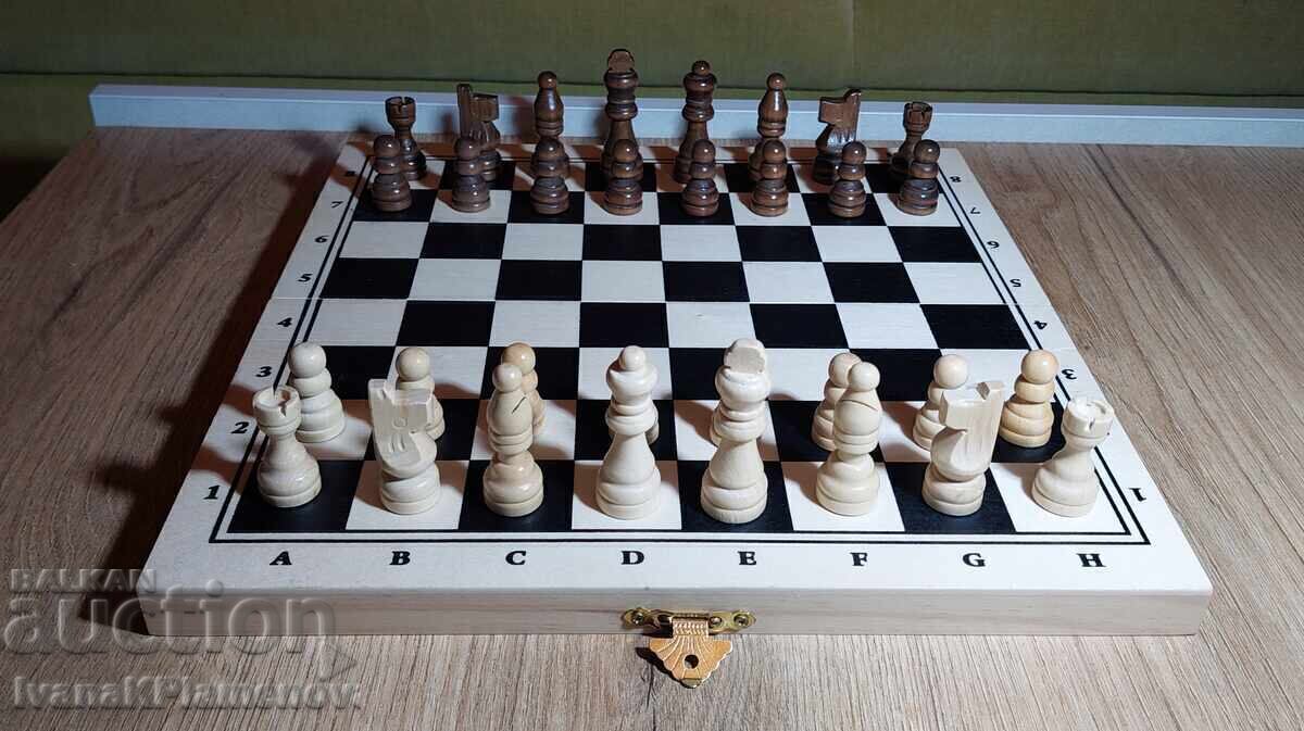 Piese noi de sah din lemn Germania 29cm 29cm Piese noi de sah din lemn Germania 29cm 29cm