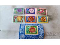 Postal block and stamps NRB Garden flowers