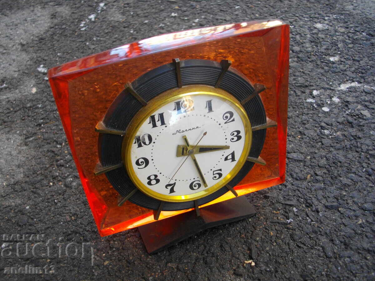 COLLECTIBLE DESK WEEKLY CLOCK LIGHTNING LIGHTNING COLLECTIBLE DESK WEEKLY CLOCK LIGHTNING LIGHTNING