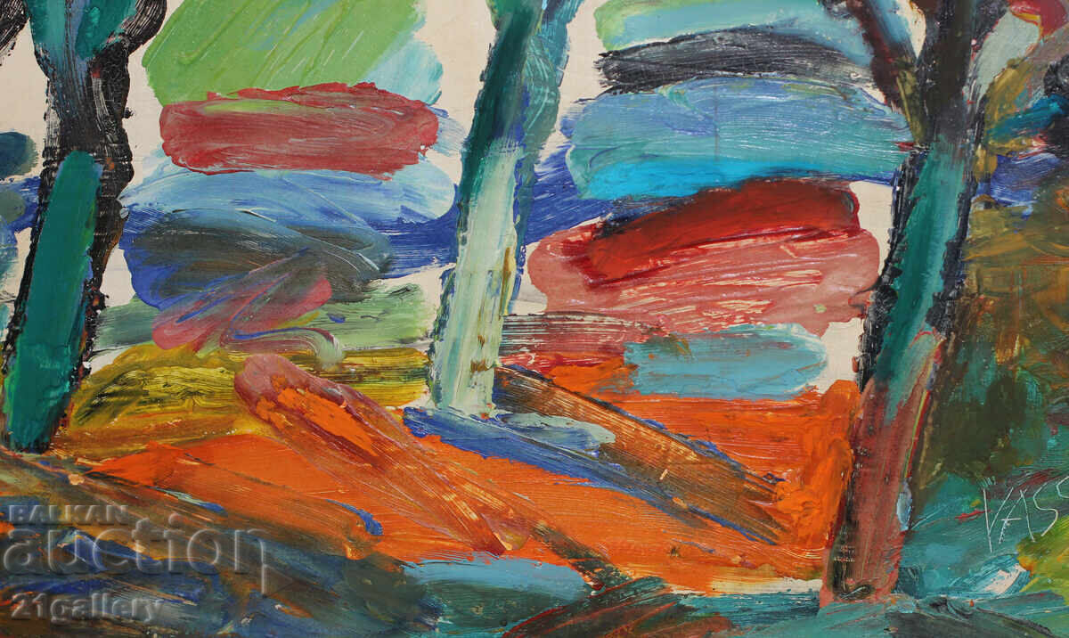 Delivery of Vasil Ganchev Landscape oil painting Delivery of Vasil Ganchev Landscape oil painting