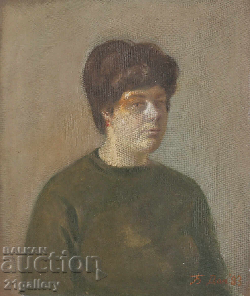 Auction Borislav Domuschiev (1956 - 2021) portrait 1983 Auction Borislav Domuschiev (1956 - 2021) portrait 1983
