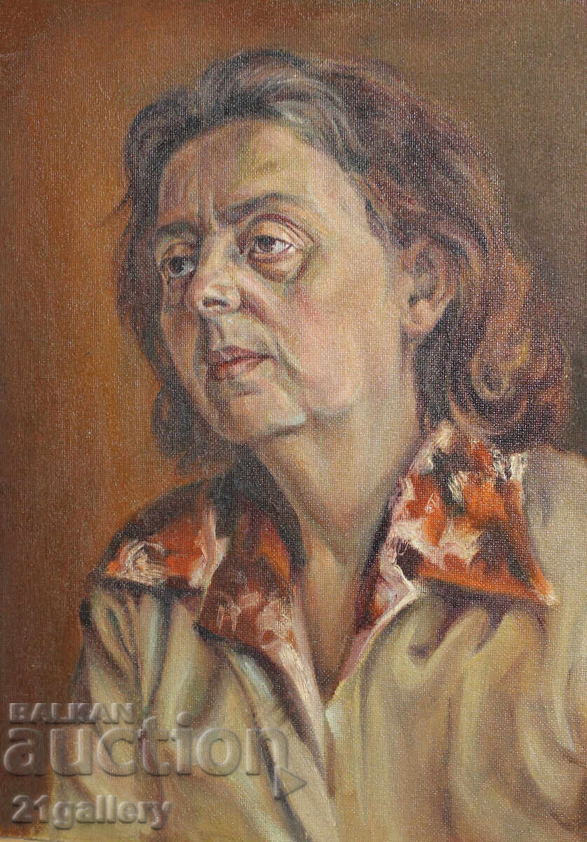 Oil painting female portrait Oil painting female portrait