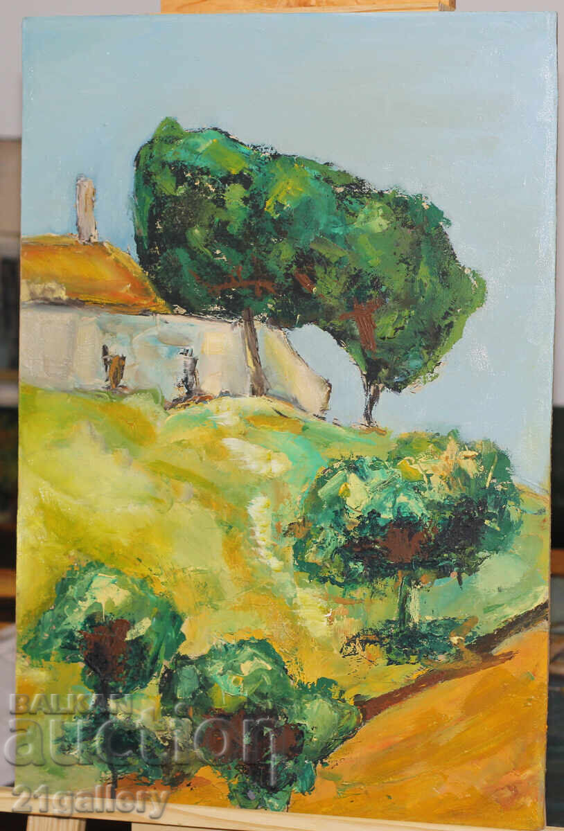 Auction Oil painting, rural landscape Auction Oil painting, rural landscape