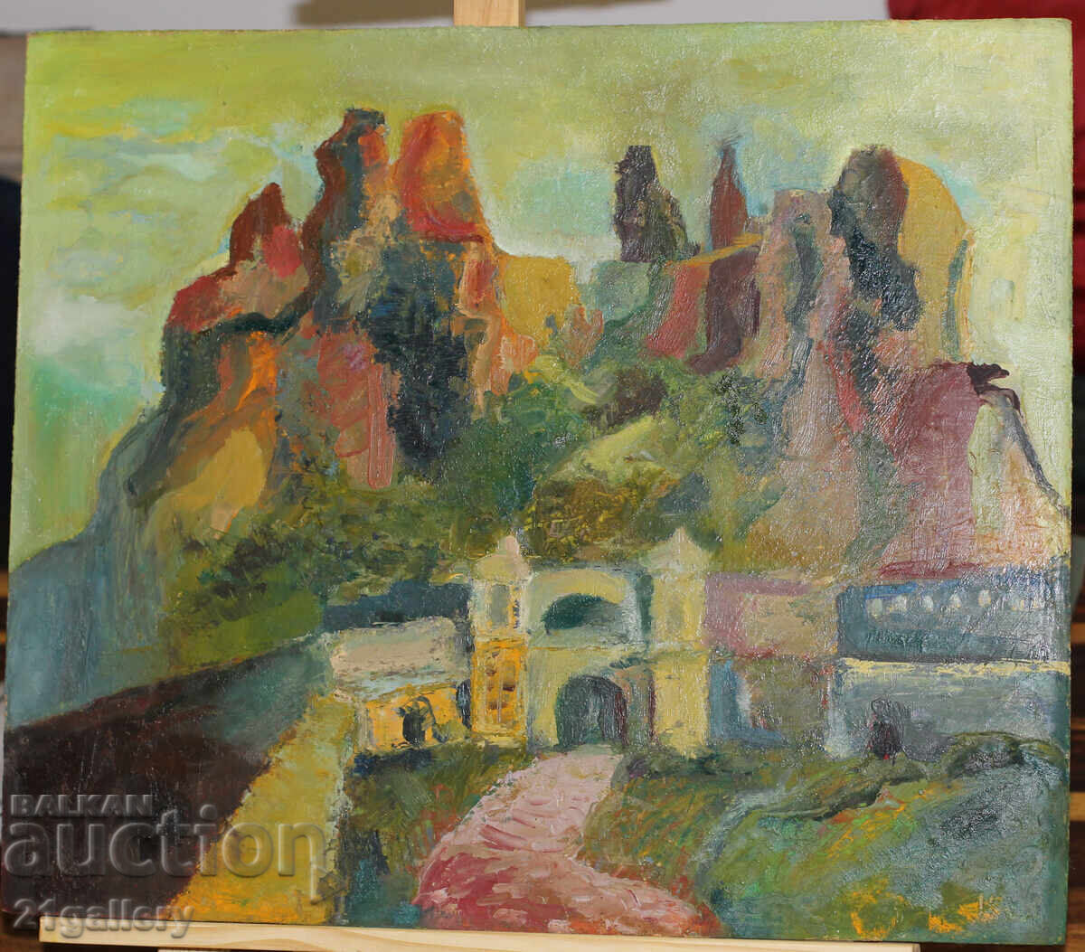 Auction Oil painting, mountain landscape Auction Oil painting, mountain landscape
