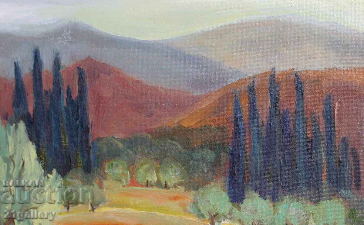 Oil painting, mountain landscape - 5 Oil painting, mountain landscape - 5