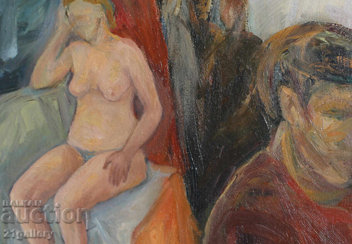 Oil painting figural composition - 5 Oil painting figural composition - 5
