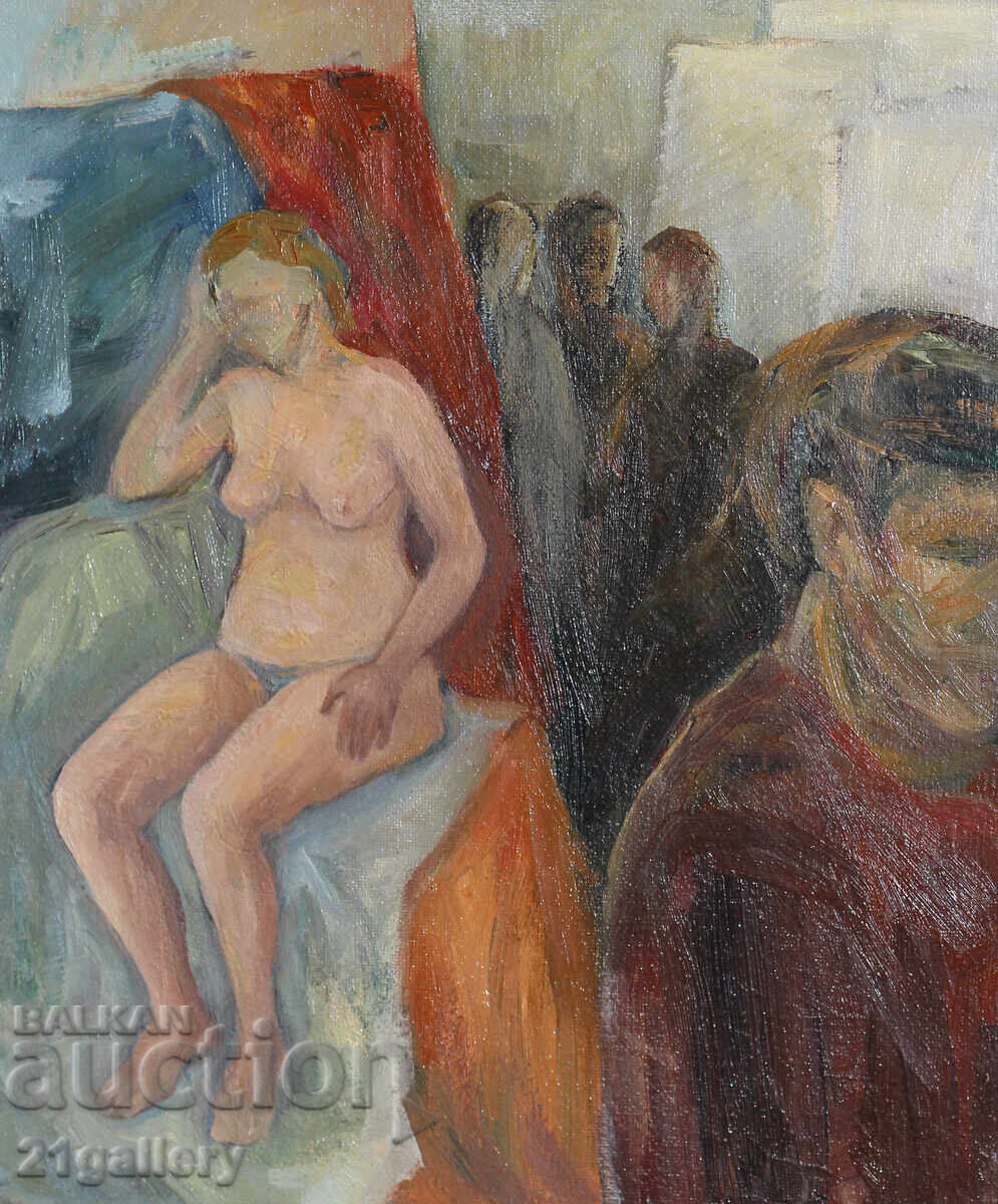Oil painting figural composition Oil painting figural composition