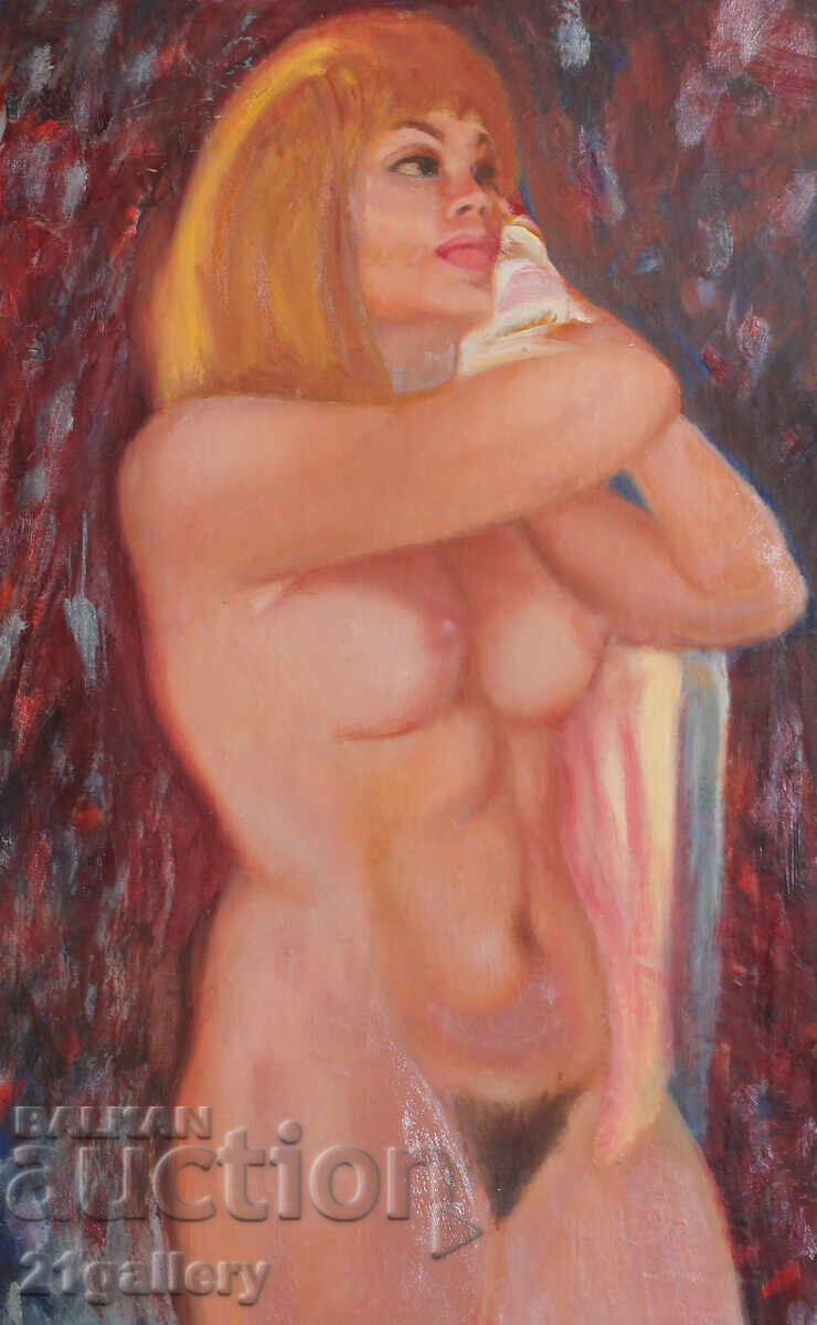 Ελαιογραφία εικονιστική σύνθεση γυμνό σώμα με τιμή 350.00 BGN | € 178.95