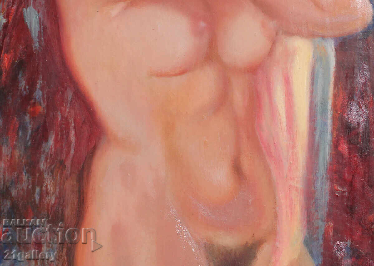 Ελαιογραφία εικονιστική σύνθεση γυμνό σώμα - 6