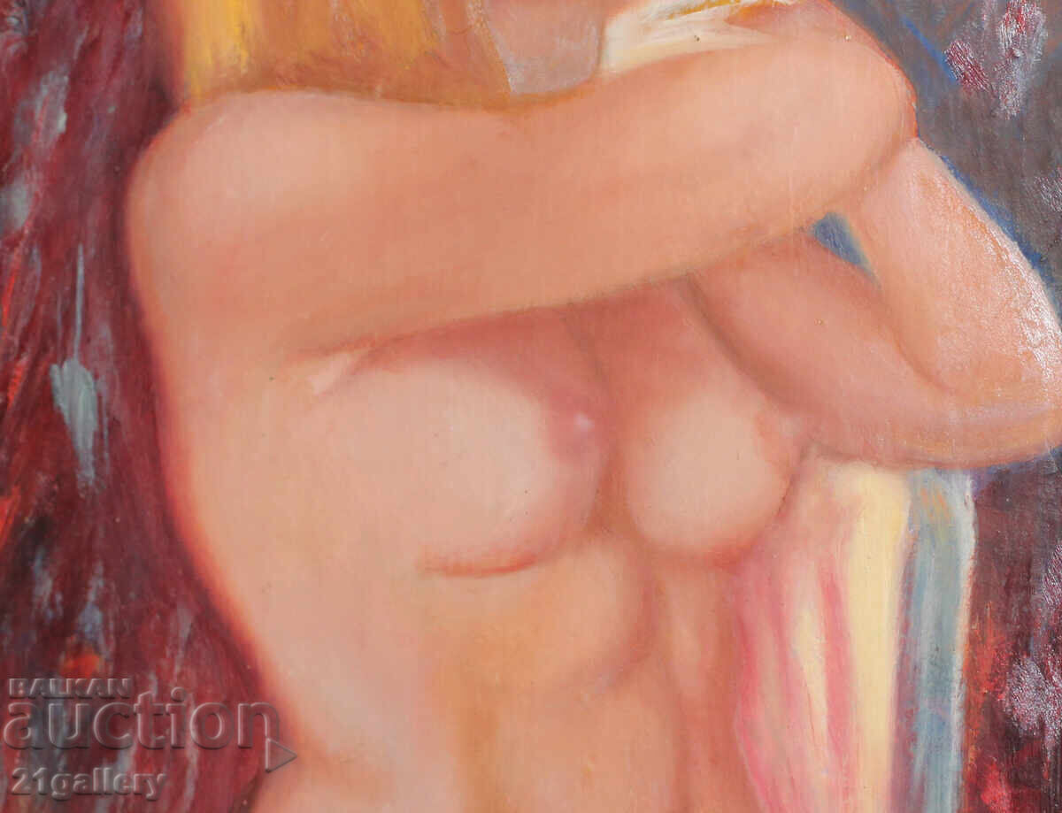 Ελαιογραφία εικονιστική σύνθεση γυμνό σώμα - 7