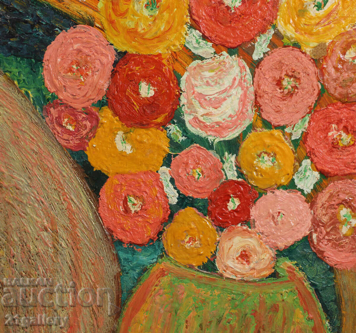 Oil painting, still life with flowers - 5 Oil painting, still life with flowers - 5