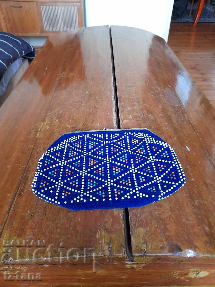 Geanta veche cu margele