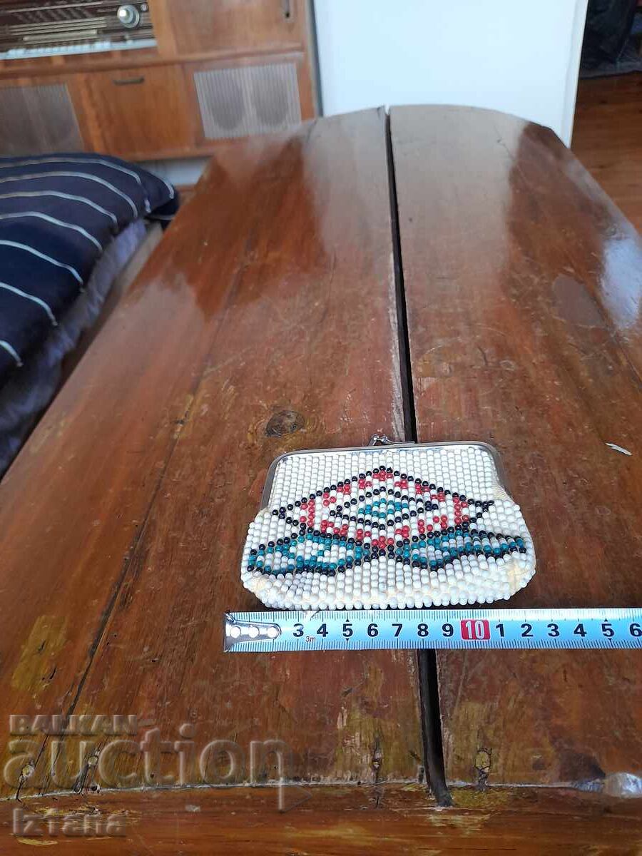 Old beaded purse with price 27.00 BGN | € 13.80 Old beaded purse with price 27.00 BGN | € 13.80