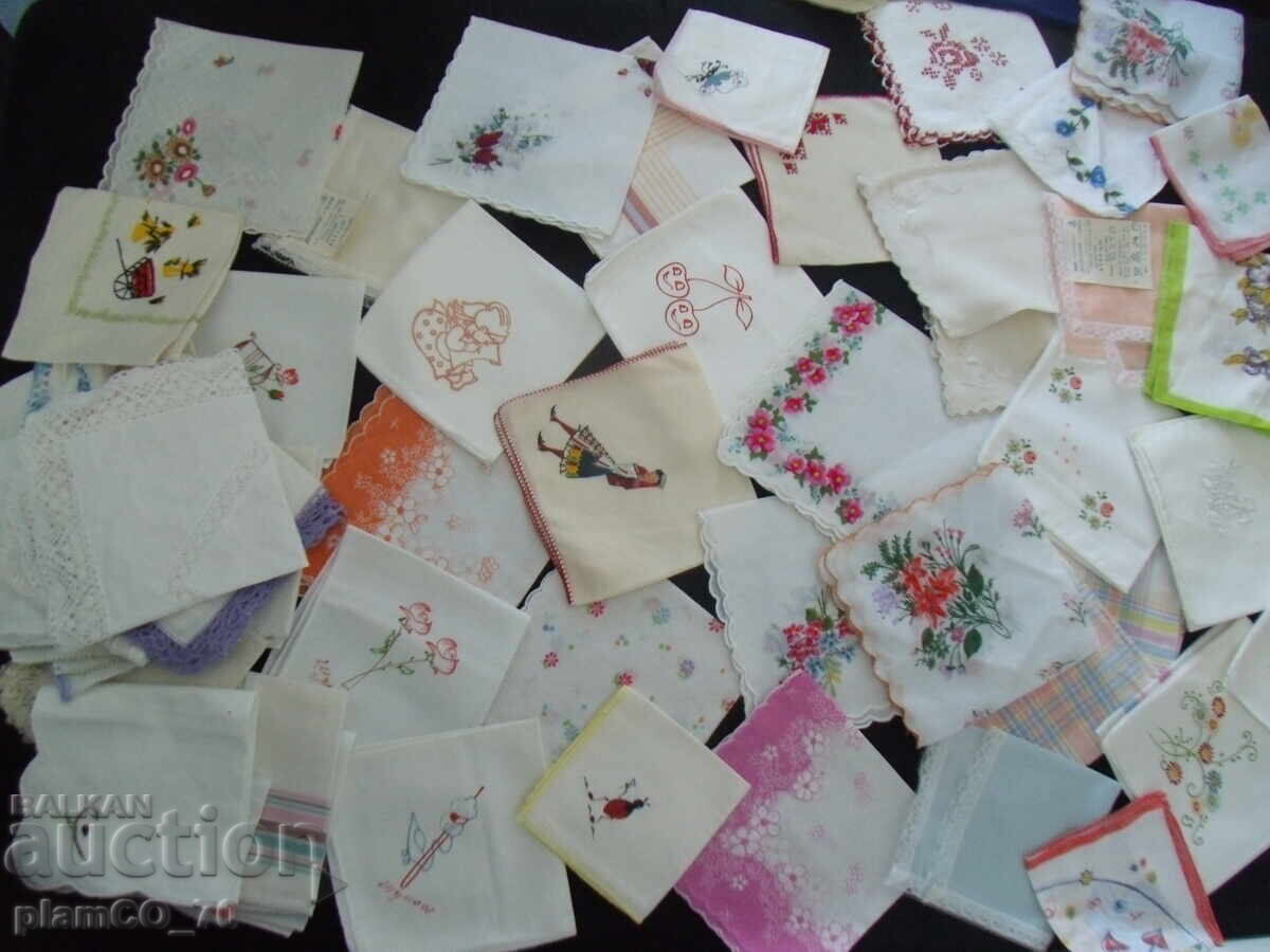 No.*7893 μικρή συλλογή - 60 κομμάτια παλιά μαντήλια - 6 No.*7893 μικρή συλλογή - 60 κομμάτια παλιά μαντήλια - 6