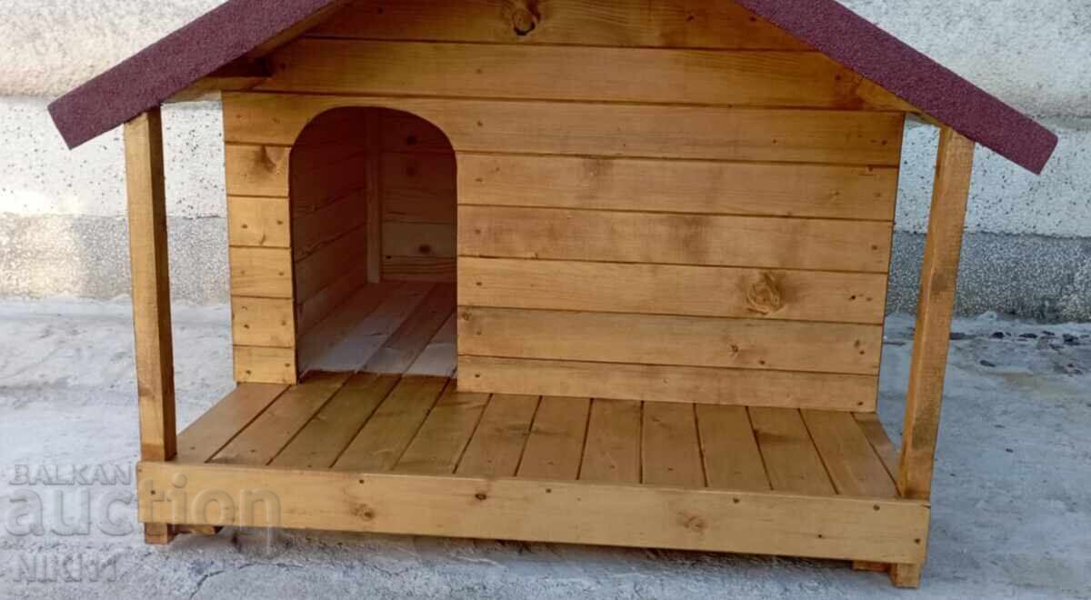 Large dog house with porch, two dog dog house with price 290.00 BGN | € 148.27 Large dog house with porch, two dog dog house with price 290.00 BGN | € 148.27
