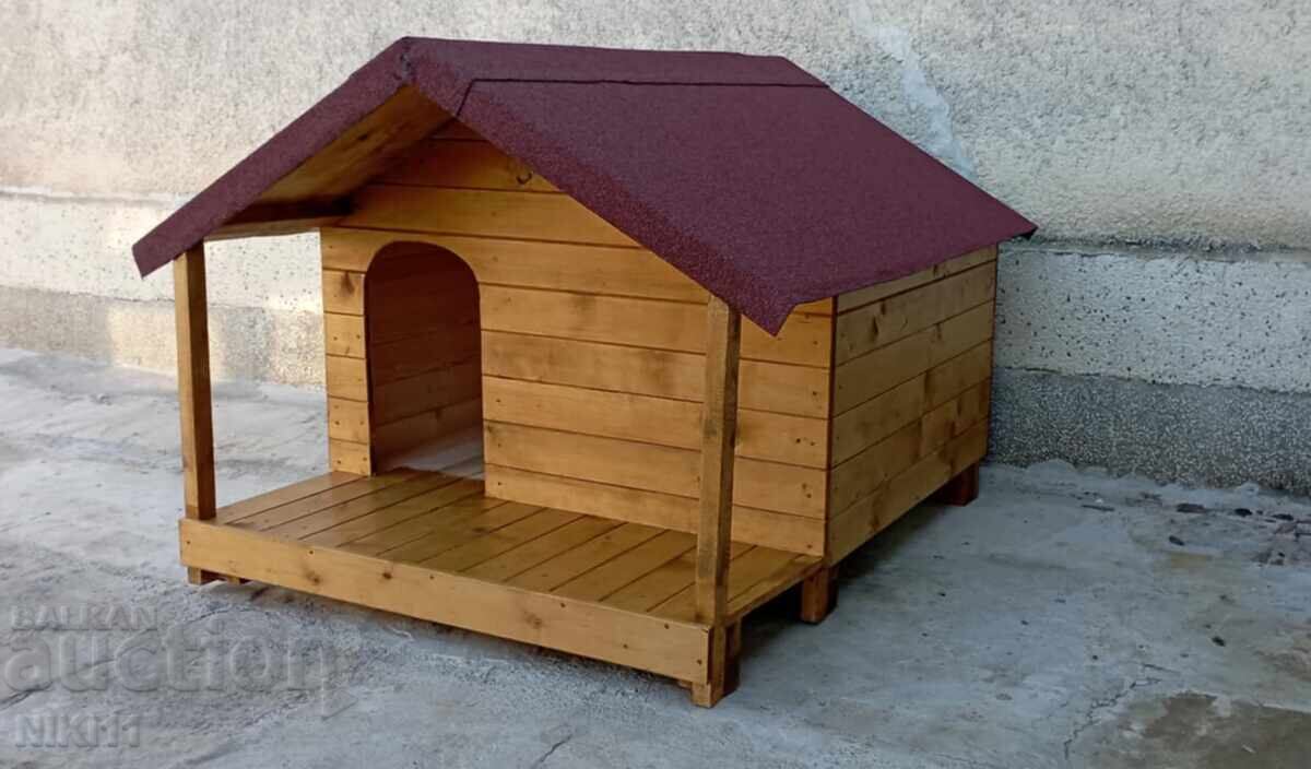 Delivery of Large dog house with porch, two dog dog house Delivery of Large dog house with porch, two dog dog house