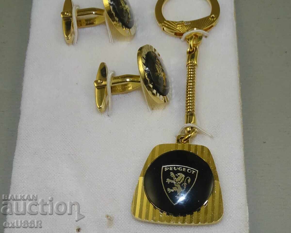 Peugeot key chain and Peugeot cufflinks - 5