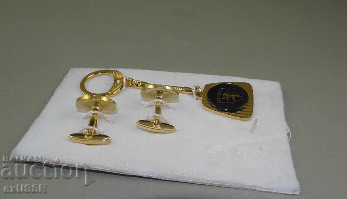 Peugeot key chain and Peugeot cufflinks - 7
