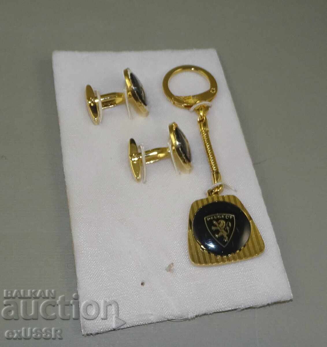 Peugeot key chain and Peugeot cufflinks Peugeot key chain and Peugeot cufflinks