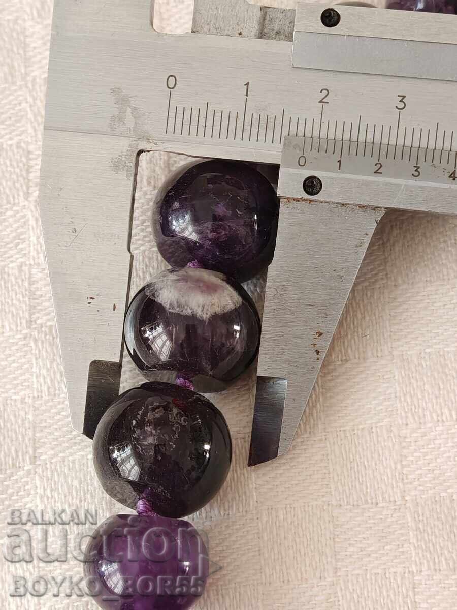 Beautiful Silver Necklace with Natural Amethysts - 5 Beautiful Silver Necklace with Natural Amethysts - 5