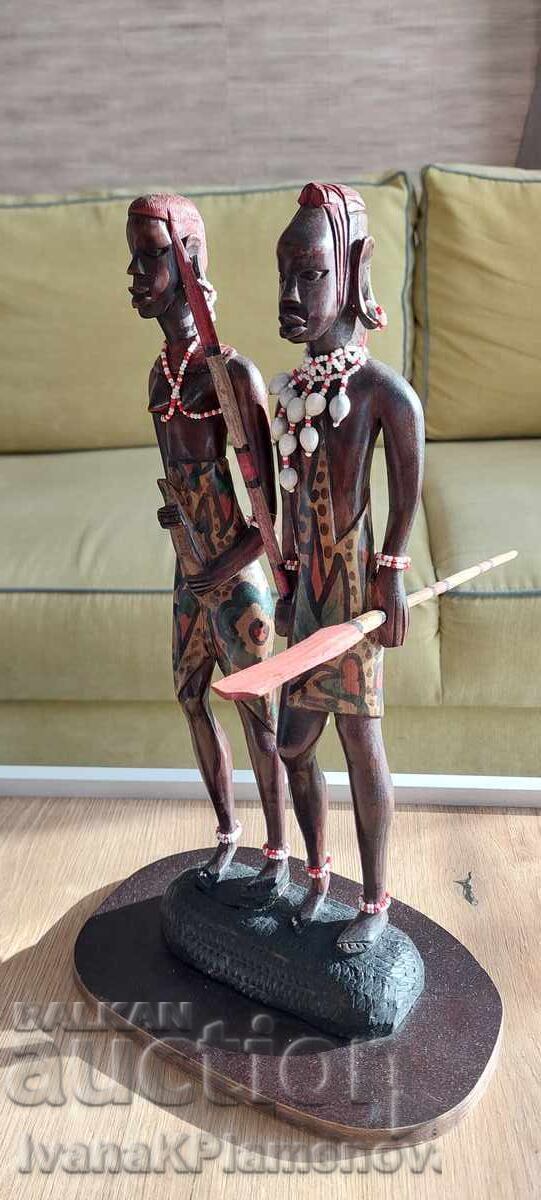 Sculptură în lemn Africa pentru colecționari 40cm cu preț € 20.00 | 39.12 BGN