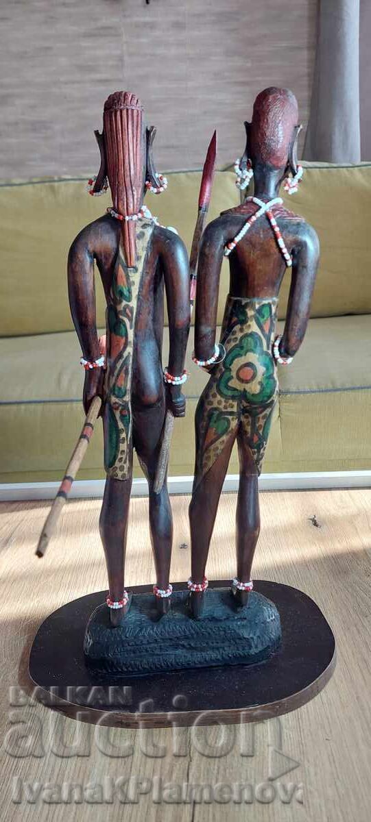 Sculptură în lemn Africa pentru colecționari 40cm - 5 Sculptură în lemn Africa pentru colecționari 40cm - 5