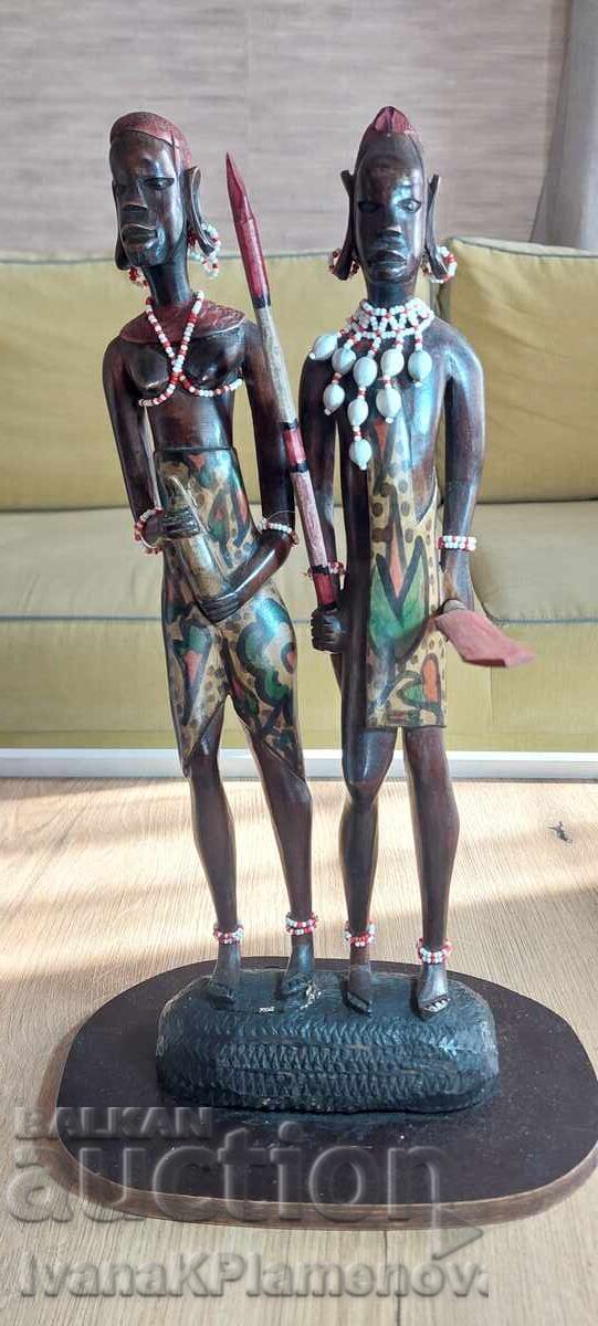 Sculptură în lemn Africa pentru colecționari 40cm - 6 Sculptură în lemn Africa pentru colecționari 40cm - 6