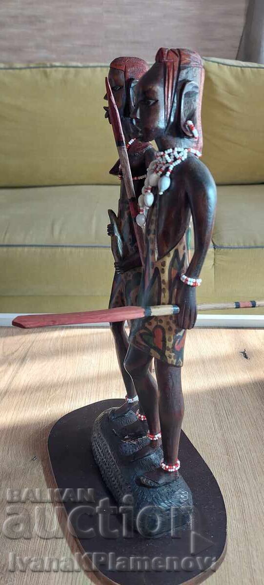 Sculptură în lemn Africa pentru colecționari 40cm - 7 Sculptură în lemn Africa pentru colecționari 40cm - 7