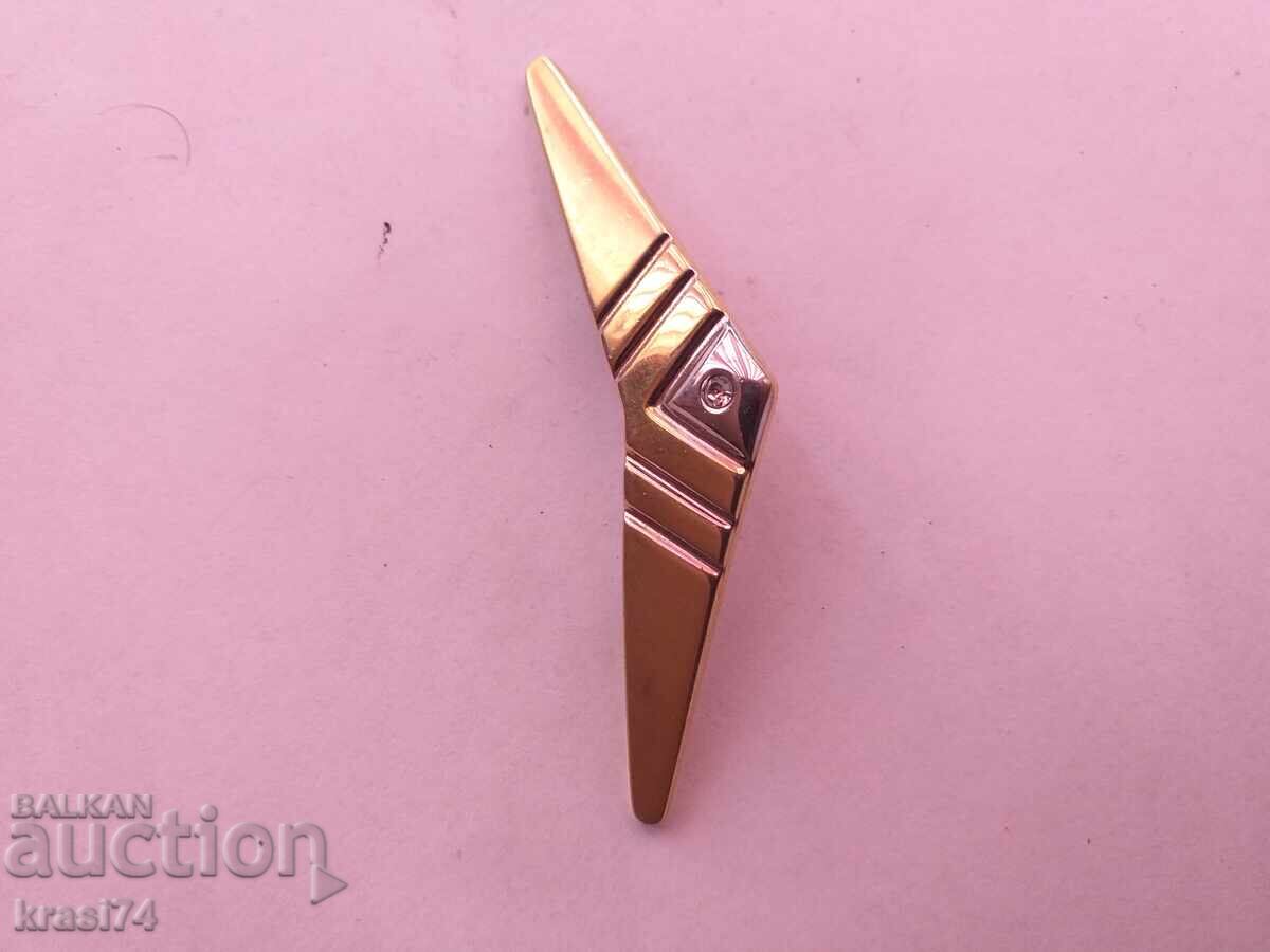 Gold-plated tie pin Gold-plated tie pin