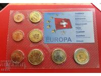 Elveția-SET 2003 de 8 monede euro dovadă