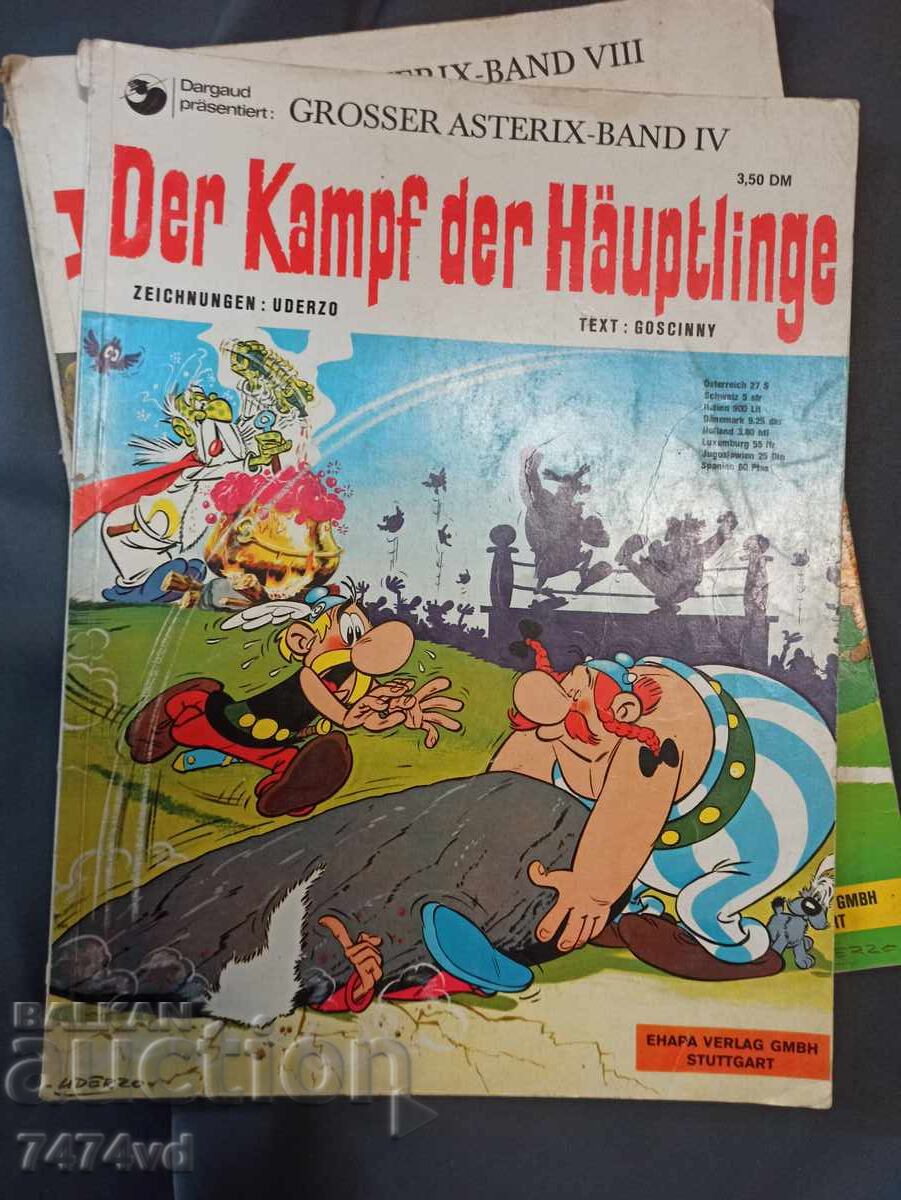 Auction 3 RETRO ASTERIX COMICS GERMAN Auction 3 RETRO ASTERIX COMICS GERMAN