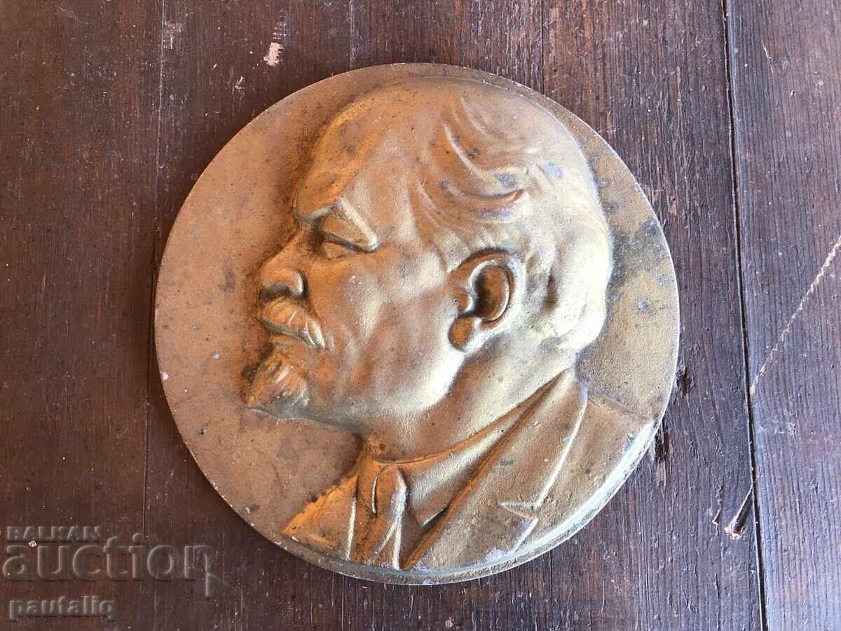METAL PANEL BAS-RELIEF LENIN