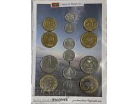 Double set of new official coins MALDIVES