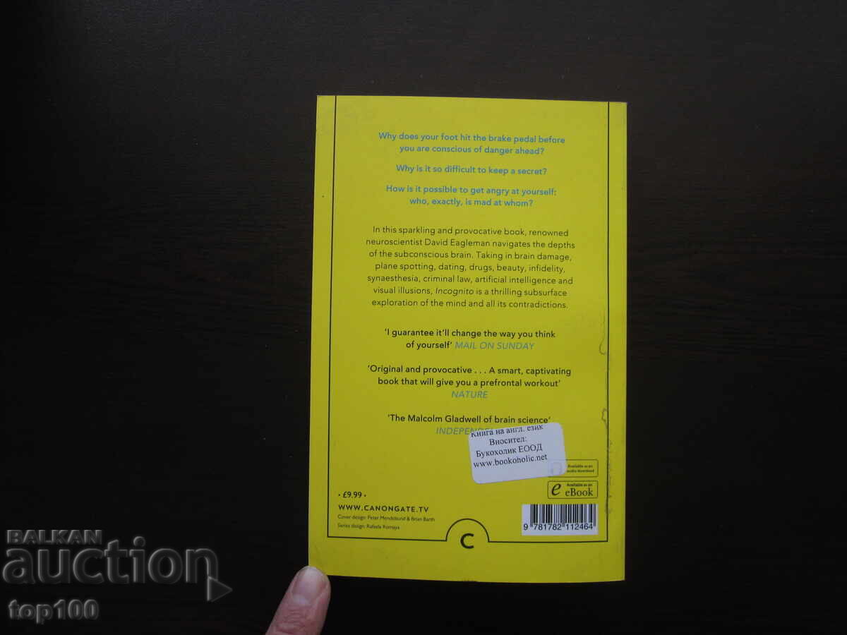 INCOGNITO DAVID EAGLEMAN 2011 BZC !!! - 7 INCOGNITO DAVID EAGLEMAN 2011 BZC !!! - 7