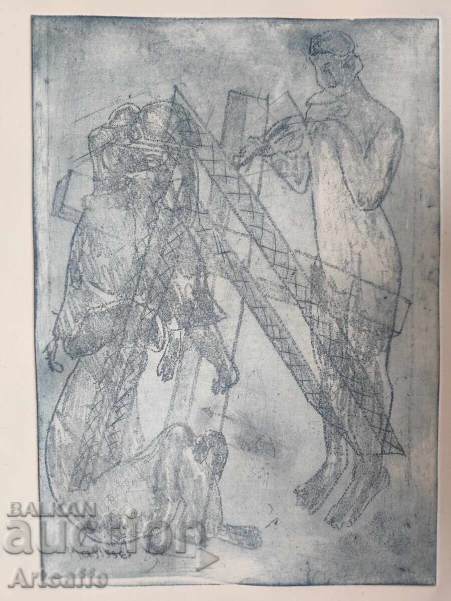 COLORED ETCHING - Matisse with price 500.00 BGN | € 255.65 COLORED ETCHING - Matisse with price 500.00 BGN | € 255.65