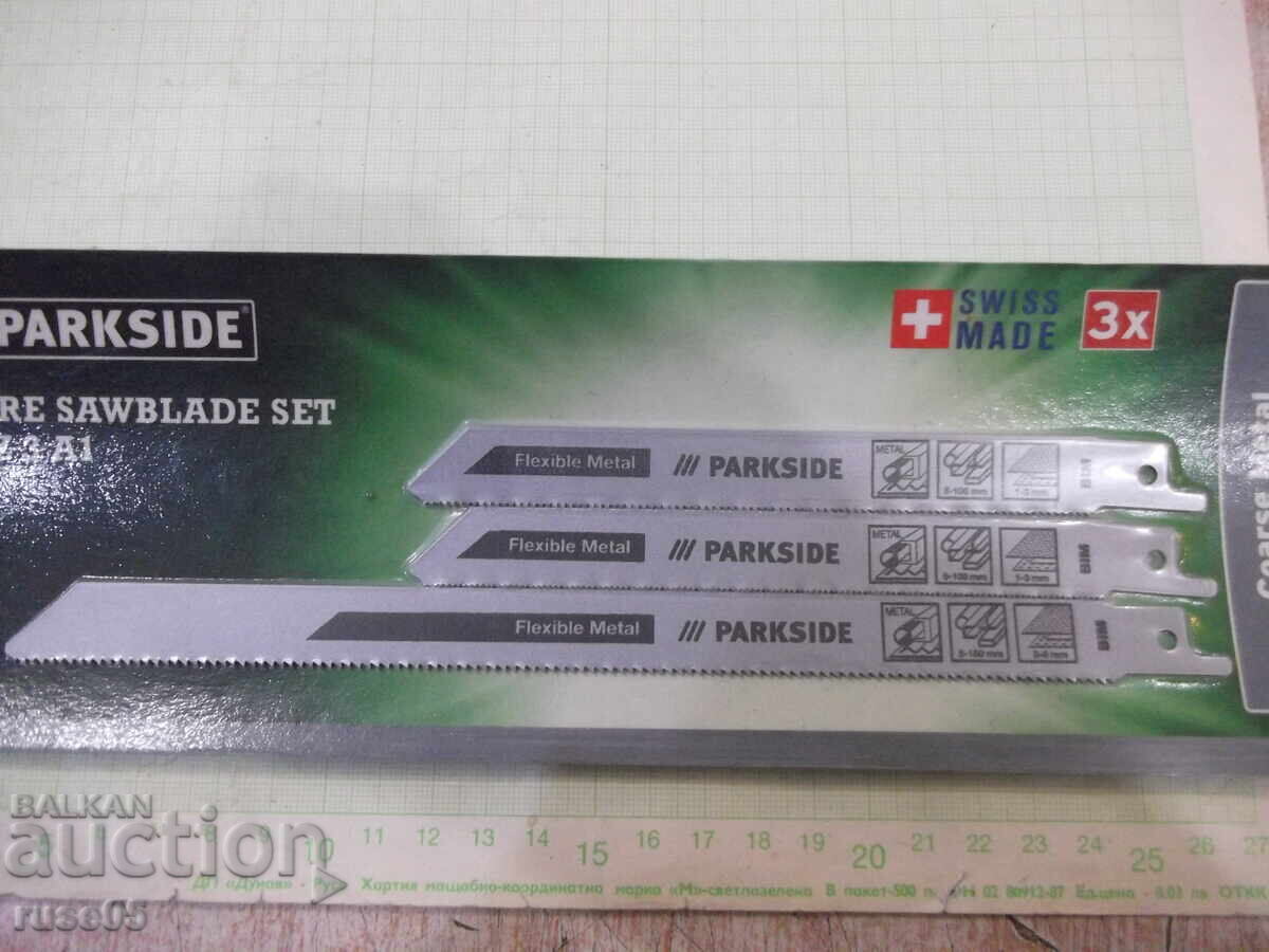 Set of "PARKSIDE" sabre saw blades "PFSZ 3 A1" new with price 10.00 BGN | € 5.11 Set of "PARKSIDE" sabre saw blades "PFSZ 3 A1" new with price 10.00 BGN | € 5.11