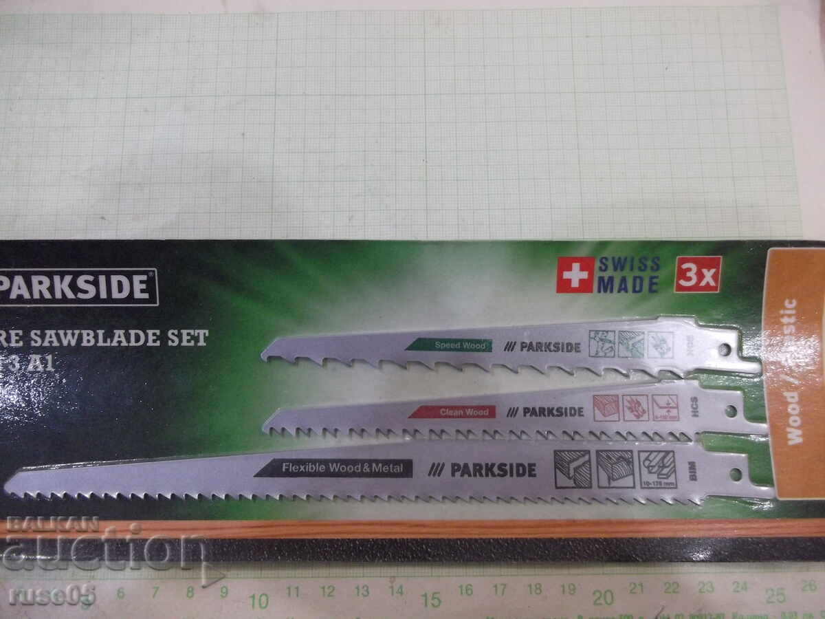 Set of "PARKSIDE" sabre saw blades "PFSZ 3 A1" new-1 with price 10.00 BGN | € 5.11 Set of "PARKSIDE" sabre saw blades "PFSZ 3 A1" new-1 with price 10.00 BGN | € 5.11