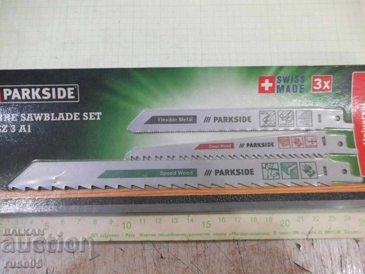 Комплект "PARKSIDE" ножове за саблен трион "PFSZ 3 A1" нов-2 с цена 10.00 лв. | € 5.11 Комплект "PARKSIDE" ножове за саблен трион "PFSZ 3 A1" нов-2 с цена 10.00 лв. | € 5.11