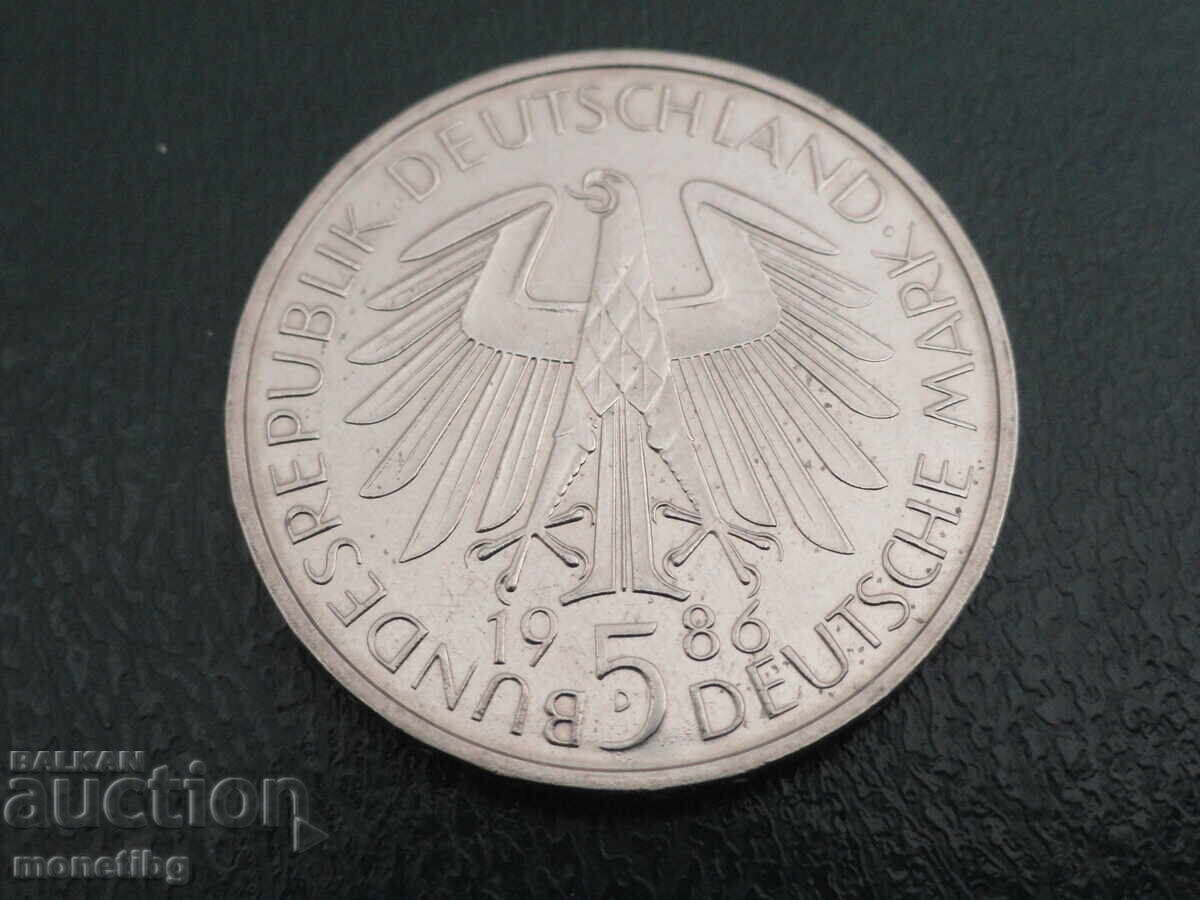 Delivery of Germany (FRG) 1986 - 5 marks (m) Delivery of Germany (FRG) 1986 - 5 marks (m)