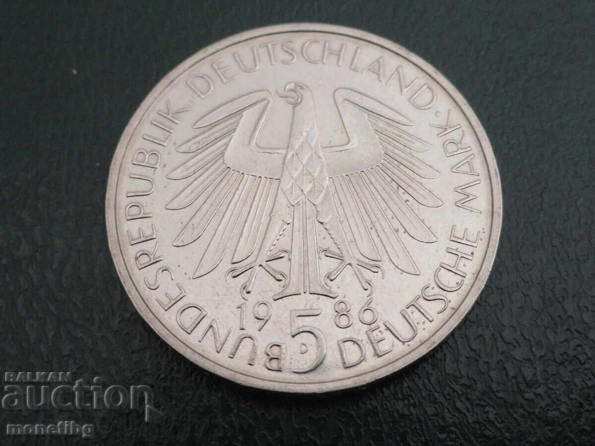 Germany (FRG) 1986 - 5 marks (m) - 6 Germany (FRG) 1986 - 5 marks (m) - 6