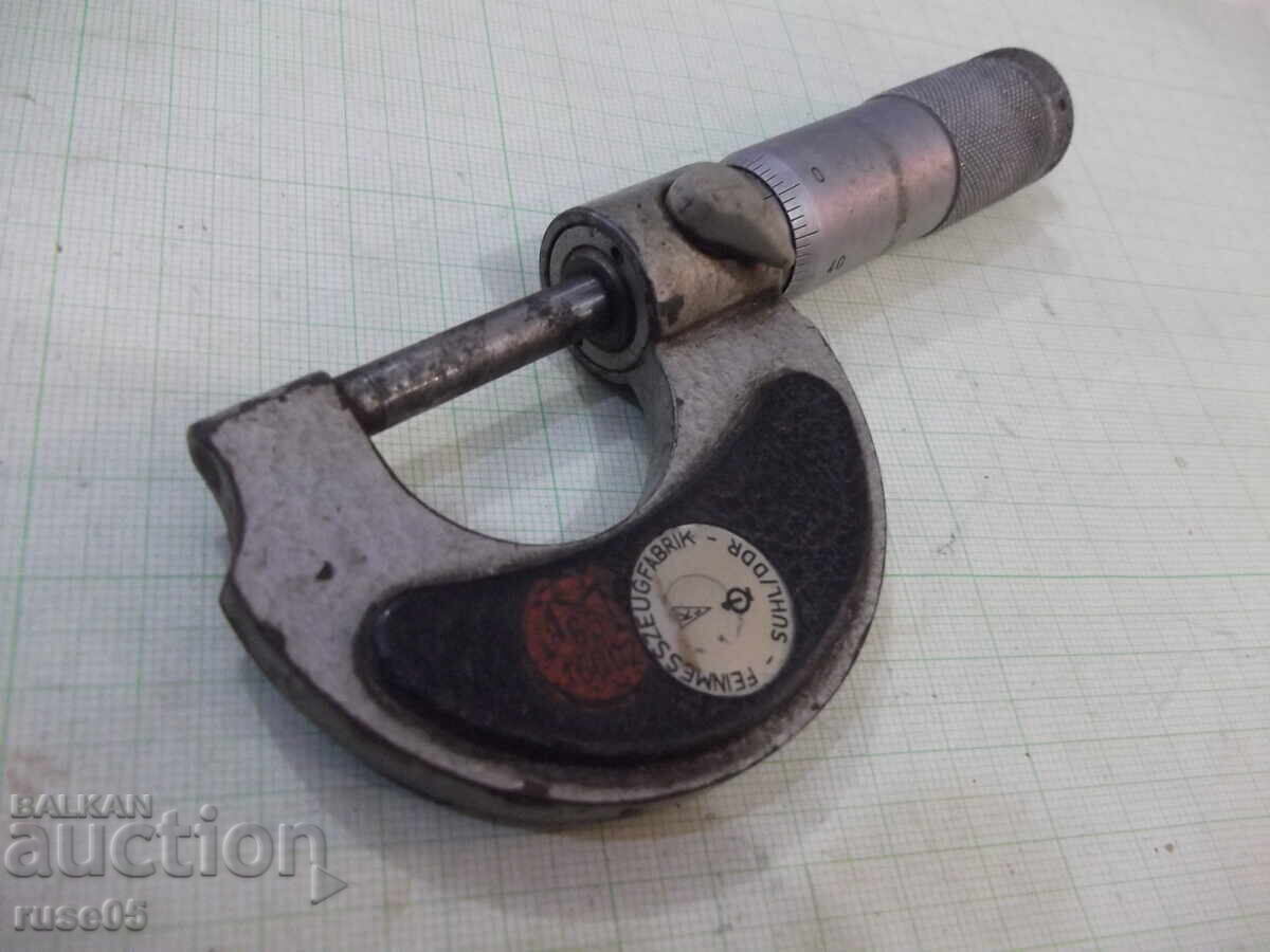 Παράδοση Μικρόμετρο "0-25 mm - DDR-GDR" Γερμανικής εργασίας