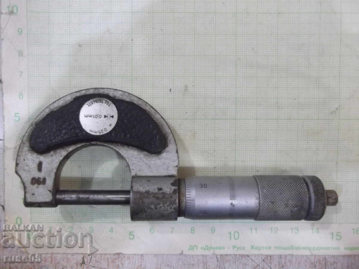 Μικρόμετρο "0-25 mm - DDR-GDR" Γερμανικής εργασίας - 5 Μικρόμετρο "0-25 mm - DDR-GDR" Γερμανικής εργασίας - 5