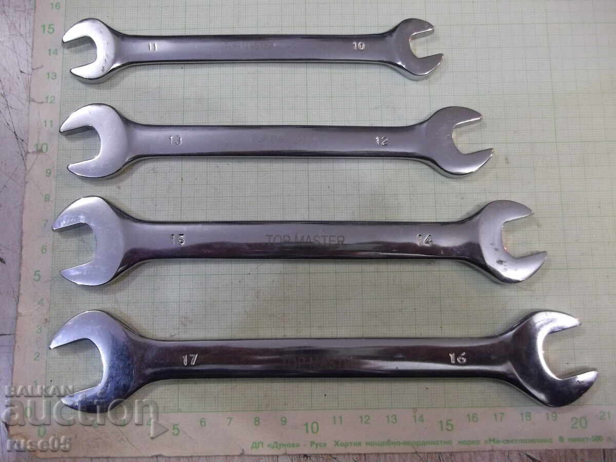 Lot of 4 "TOP MASTER" wrenches Lot of 4 "TOP MASTER" wrenches